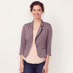 Women's LC Lauren Conrad Bow-Back Crop Blazer