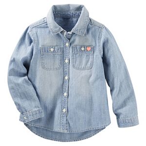 Girls 4-8 OshKosh B'gosh® Denim Button-Front Shirt