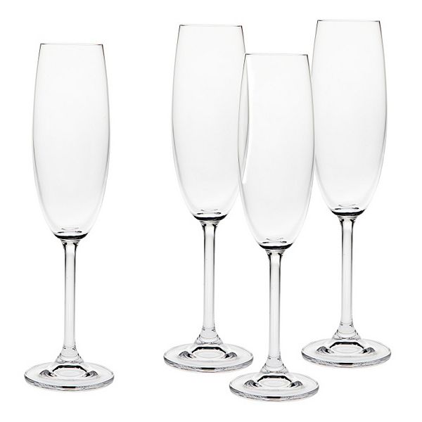 Godinger Meridian 4pc. Crystal Champagne Flute Set