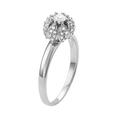 10k White Gold 1/3 Carat T.W. Diamond Ring