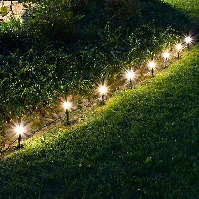 LumaBase White Solar Lights 8-piece Set