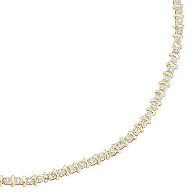 10k Gold 1/2 Carat T.W. Diamond Tennis Bracelet