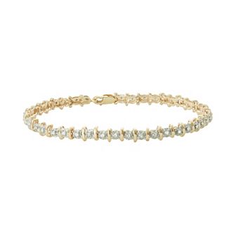 HDI 10k Gold 1/2 Carat T.W. Diamond Tennis Bracelet