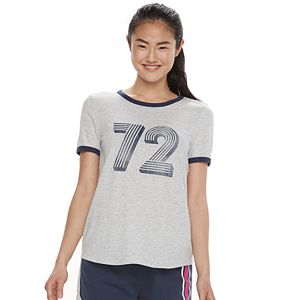 Juniors' SO® Pajamas: Beach Squad Ringer Tee