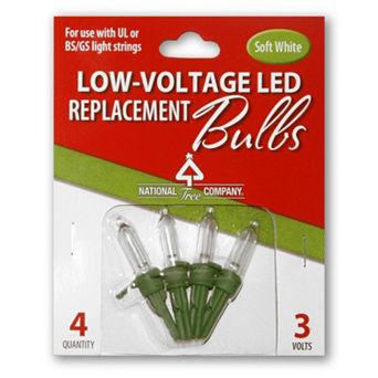 National Tree Company Warm White LED Replacement Bulbs Blister Pack