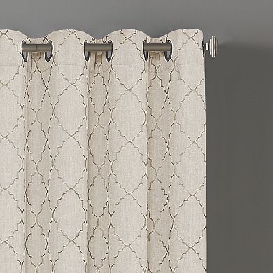 Sonoma Goods For Life® Blackout 1-Panel Embroidered Trellis Dynasty Window Curtain