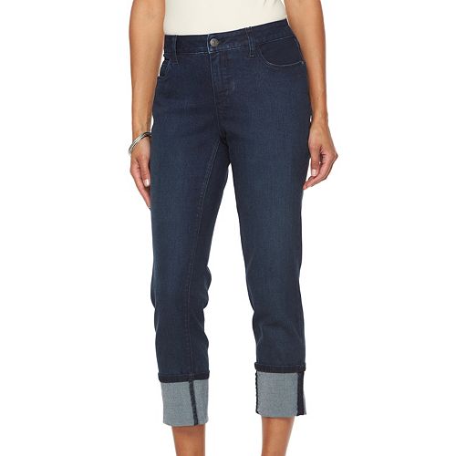 Women's Croft & Barrow® Cuffed Crop Jeans