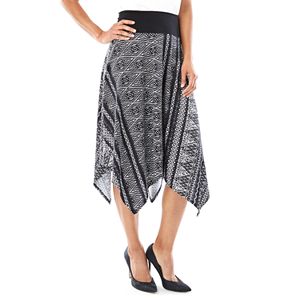 Women's AB Studio Geometric Handkerchief Skirt