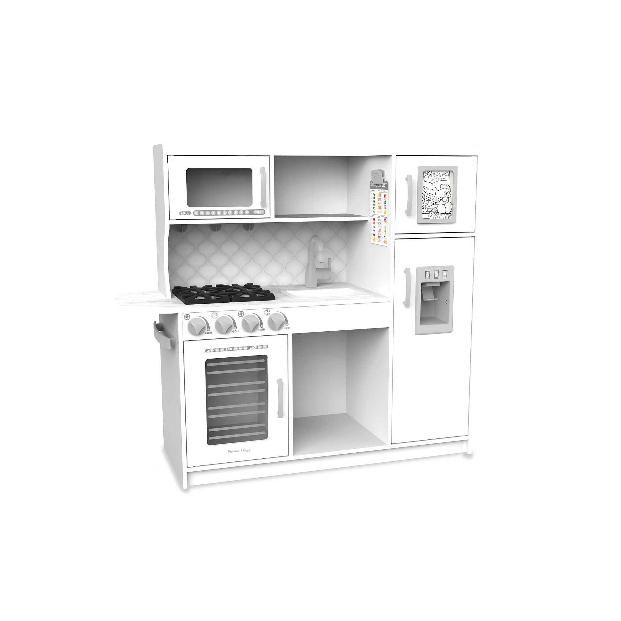 Melissa & Doug Chefs Play Kitchen, White