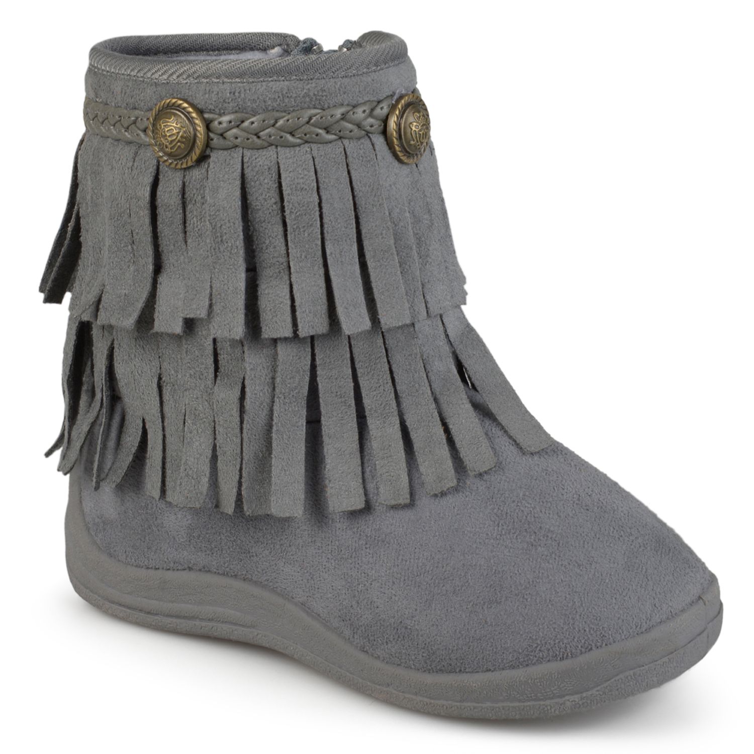 girl fringe ankle boots