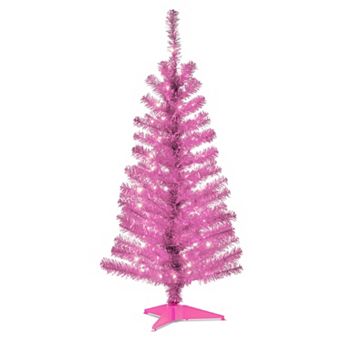 National Tree Company 4-ft. Pre-Lit Tinsel Artificial Christmas Tree Floor Decor