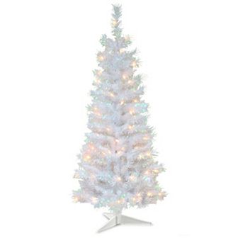 National Tree Company 4-ft. Pre-Lit Tinsel Artificial Christmas Tree Floor Decor