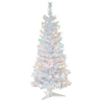 National Tree Company 4-ft. Pre-Lit Tinsel Artificial Christmas Tree Floor Decor