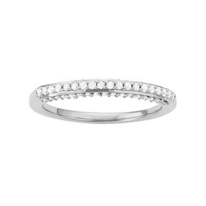 Sterling Silver 1/3 Carat T.W. Diamond Wedding Ring