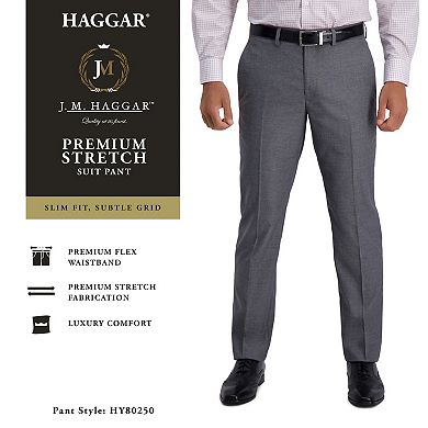 Men's Haggar® Premium Slim-Fit Flat-Front Stretch Suit Pants