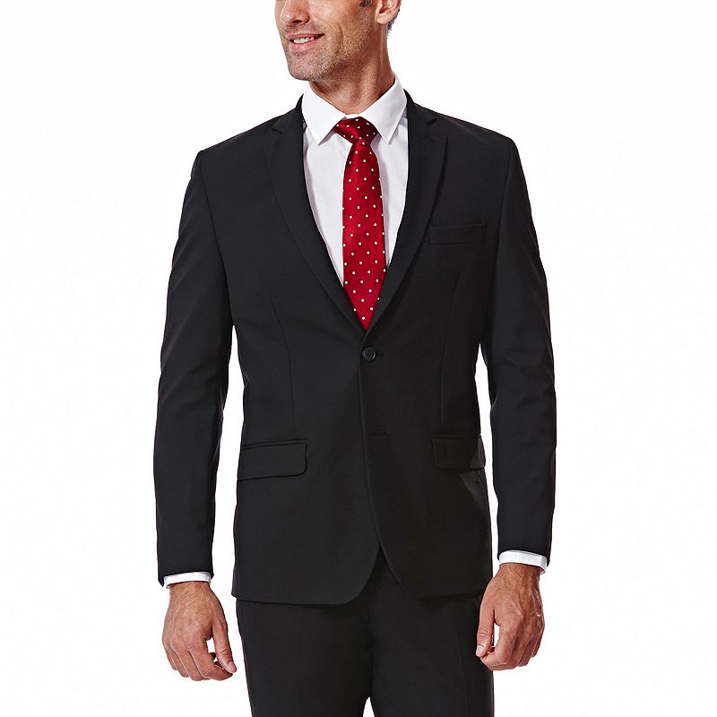 UPC 019781918473 product image for Men's J.M. Haggar™ Premium Slim-Fit Stretch Suit Jacket, Size: 42 Short, Black | upcitemdb.com