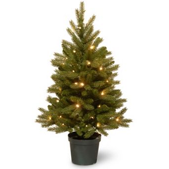 National Tree Company 3-ft. Pre-Lit Artificial Jersey Fraser Fir Christmas Tree