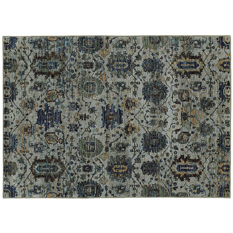 StyleHaven Alexander Traditional Ikat Rug, Blue, 2X3 Ft