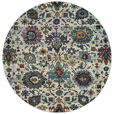 StyleHaven Alexander Updated Traditional Floral Ikat Rug