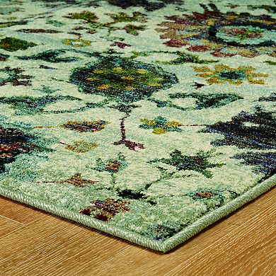 StyleHaven Alexander Updated Traditional Floral Ikat Rug