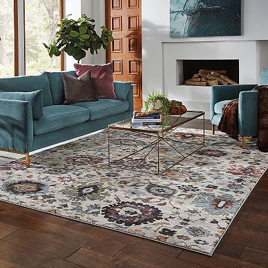 StyleHaven Alexander Updated Traditional Floral Ikat Rug