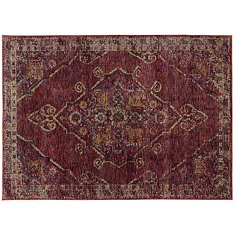 StyleHaven Alexander Antiqued Traditional Medallion I Rug