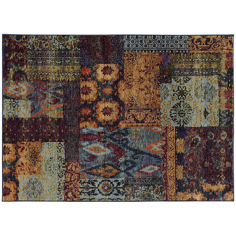 StyleHaven Alexander Patchwork Ikat Rug, Multicolor, 2X3 Ft