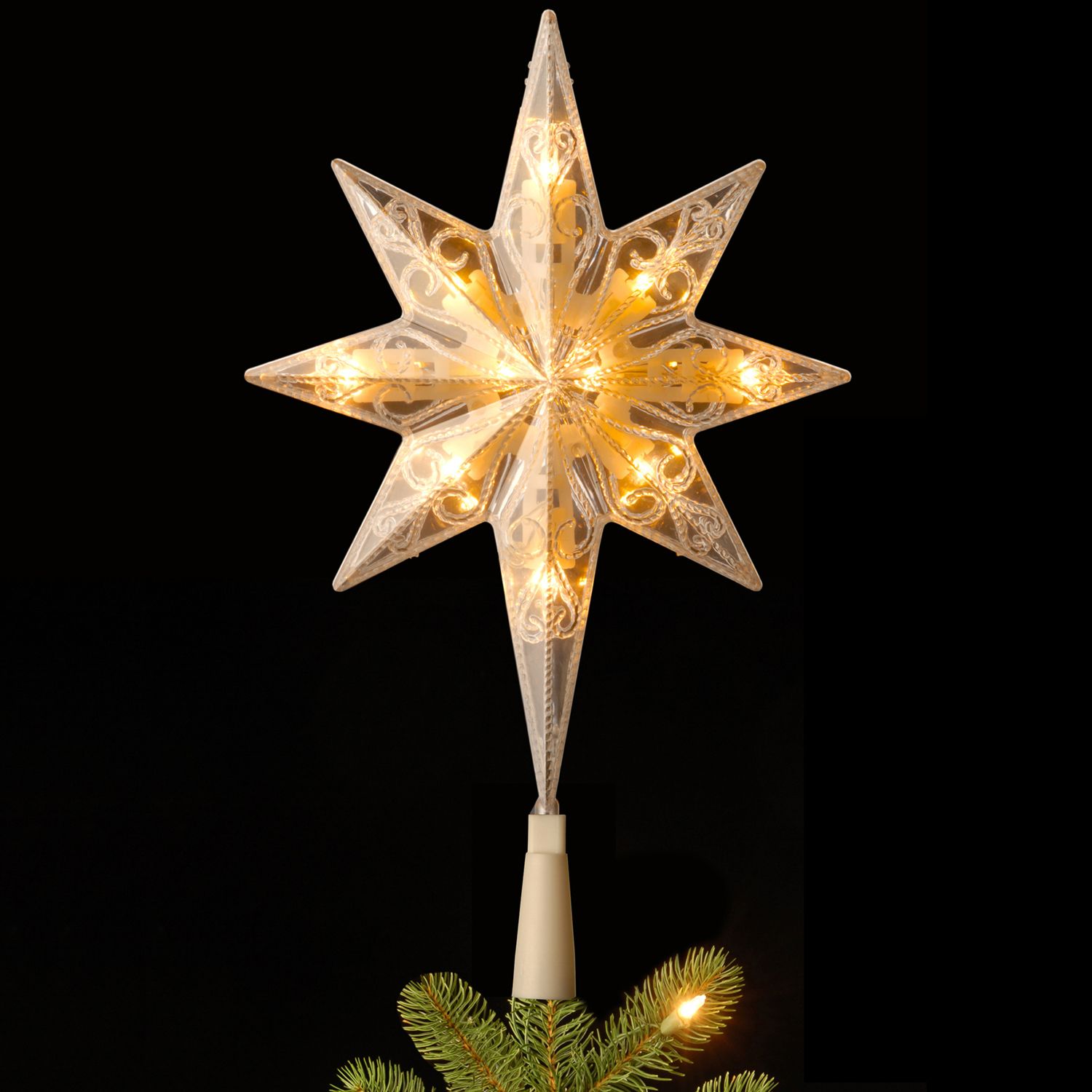 National Tree Company 11 In LED Star Of Bethlehem Christmas Tree Topper   2728601