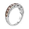 Sterling Silver 1 Carat T.W. Champagne Diamond Ring