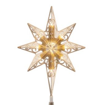 National Tree Company 11 in Color-Changing LED Star of Bethlehem Battery-Operated Christmas Tree Topper