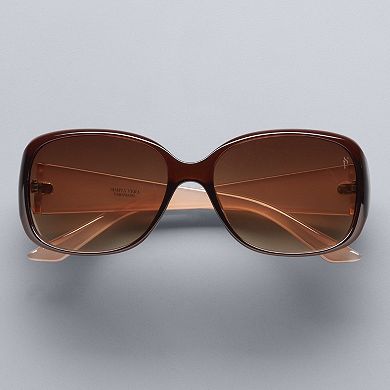 Women's Simply Vera Vera Wang Burke- Medium Square Sunglasses