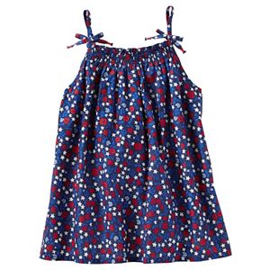 Girls 4-8 OshKosh B'gosh® Smocked Flower & Star Print Tank Top