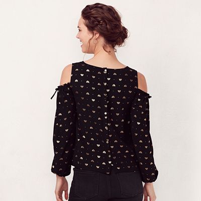 Lauren conrad cold shoulder top sale