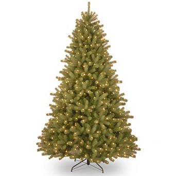 National Tree Company 7.5-ft. Pre-Lit Dual Color ''Feel-Real'' Lakewood Spruce Artificial Christmas Tree Floor Decor