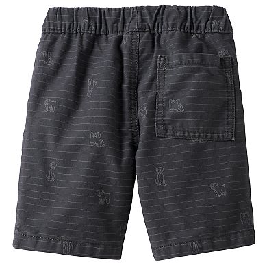 Toddler Boy Jumping Beans® Patterned Canvas Shorts