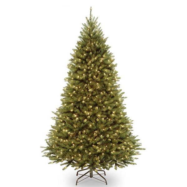 National Tree Company 7.5-ft.  Kingswood Fir Medium Hinged Pre-Lit Artificial Christmas Tree - Green