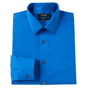 Men's Apt. 9庐 Modern-Fit Solid Stretch Spread-Collar Dress Shirt