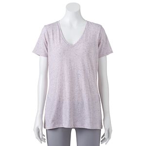 Women's Apt. 9® Essential Marled V-Neck Tee