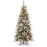 National Tree Company 7.5-ft. Pre-Lit Artificial Snowy Mountain Pine ...