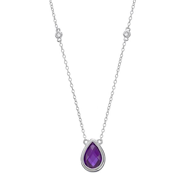 Kohls store amethyst necklace