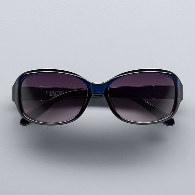 Women s Simply Vera Vera Wang Suzy Rounded Rectangle Sunglasses