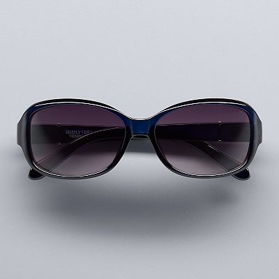 Women's Simply Vera Vera Wang Suzy Rounded Rectangle Sunglasses Women's Simply Vera Vera Wang Suzy Rounded Rectangle Sunglasses