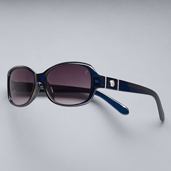 Women's Simply Vera Vera Wang Suzy Rounded Rectangle Sunglasses