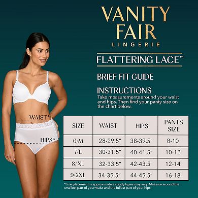 Vanity Fair Lingerie Flattering Lace Brief 13281