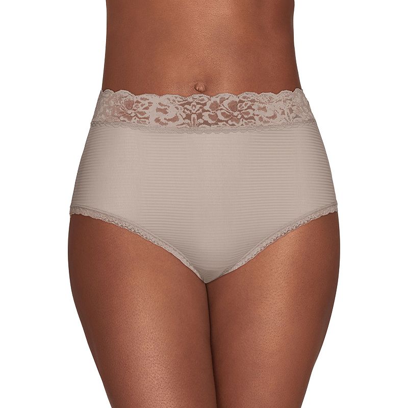 Women's Vanity Fair Lingerie® Flattering Lace Brief 13281, Toasted White