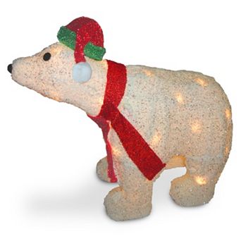 National Tree Company 3D Christmas Polar Bear Table Decor