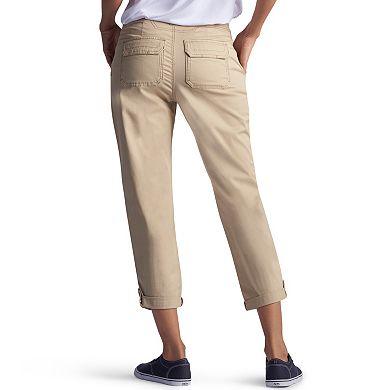 Petite Lee Carsen Relaxed Fit Twill Capris