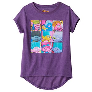 Girls 4-6x DreamWorks Trolls Poppy, Biggie & Cooper High-Low Tee