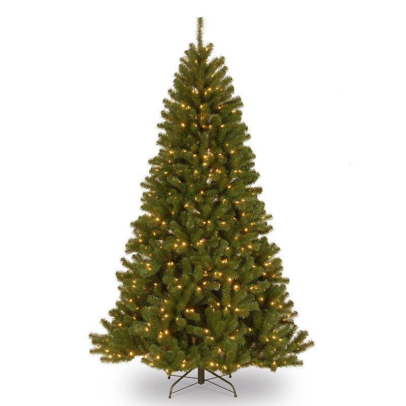 National Tree Company 7-ft. North Valley Spruce Hinged Pre-Lit Artificial C