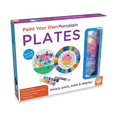 MindWare Paint Your Own Porcelain Plates Set